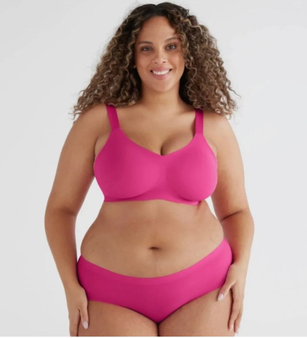 Knix Padded V-Neck Evolution Bra Size 8+ in Shocking Pink (Not Padded)